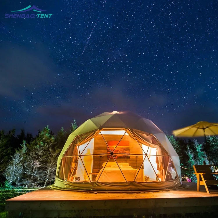 OEM ODM Glamping dome 4m 5m 6m 7m 8m lowest price geodesic dome house tent for sale