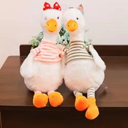 Cute Cotton Goose White Swan Duck Stuffed Animal Toys Baby Accompanying Dolls Plush Comfort Soft Pillow Home Decor Bedtime Toys