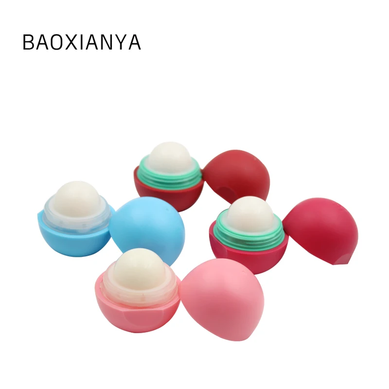 OEM pink Moisturizing lip balm Round Ball Custom Natural organic Lip Balm Private Label