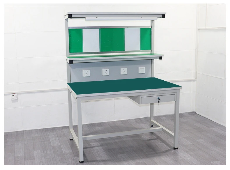 Wholesale factory customization assembly line assembly anti-static Kanban workbench with one drawers