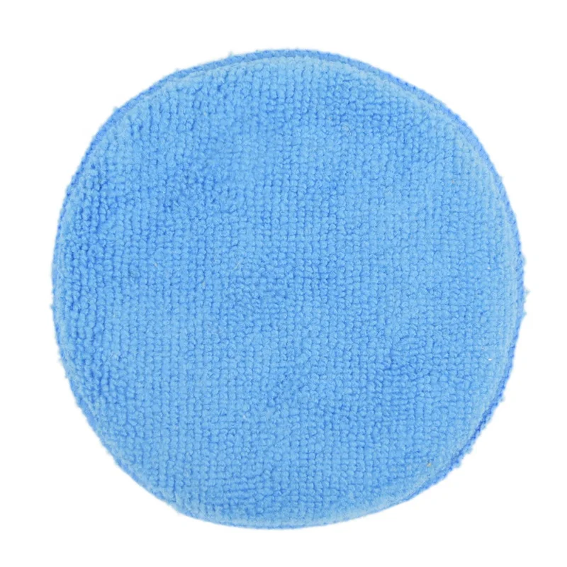 Wholesale 5 inch Sponge Car Cleaning Ultra Gentle Microfiber Car Wax Applicator Pads Buffing Pads