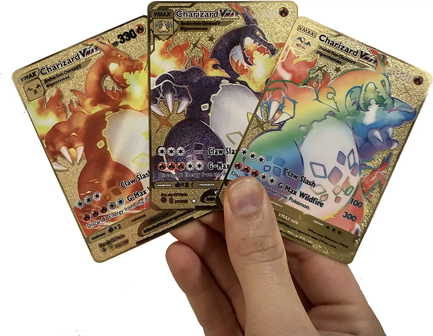 China Manufacturer Wholesale Cheap Gold Metal Poke mon cards charizard 1st edition card