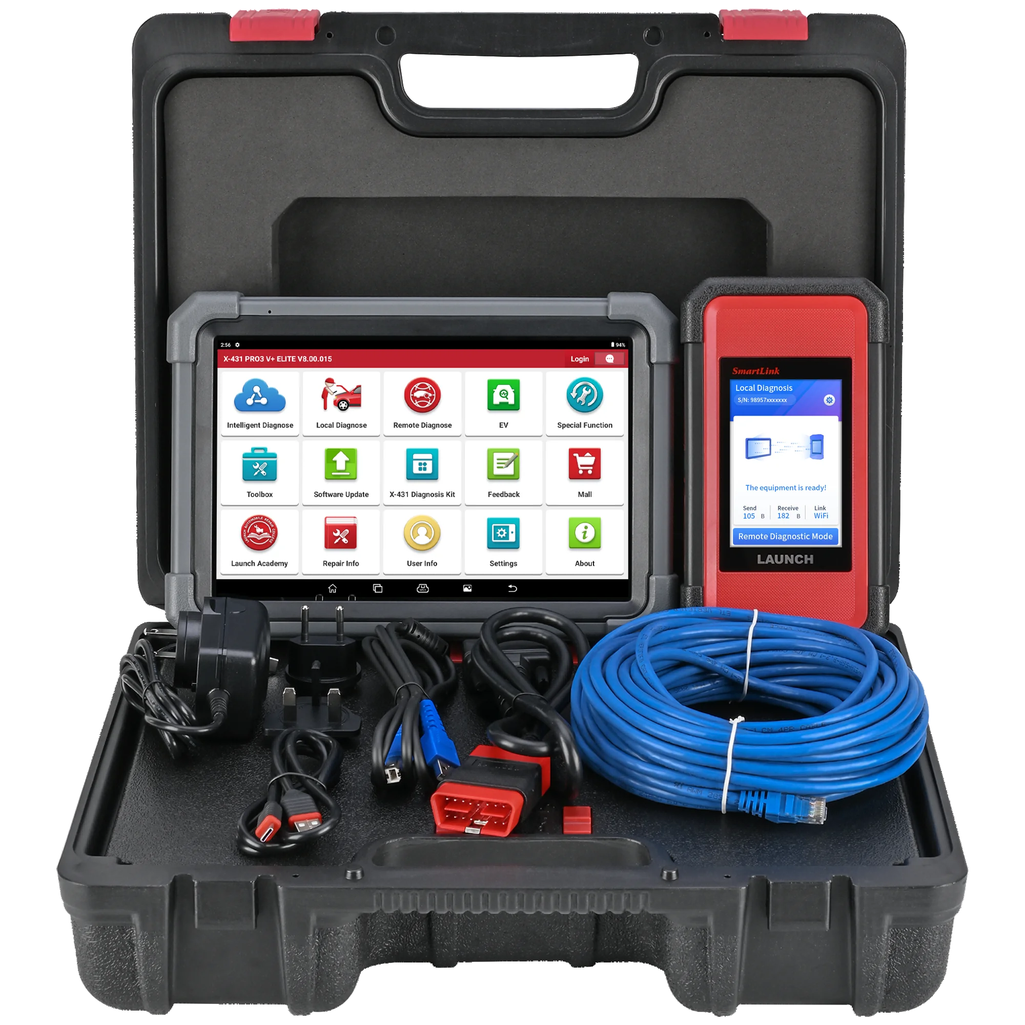 Professional Grade LAUNCH x-431 pro3 V+ ELITE smartlink c X431 PRO3S+ vplus Heavy Duty Truck Diagnostic Tool Scanner for Cars