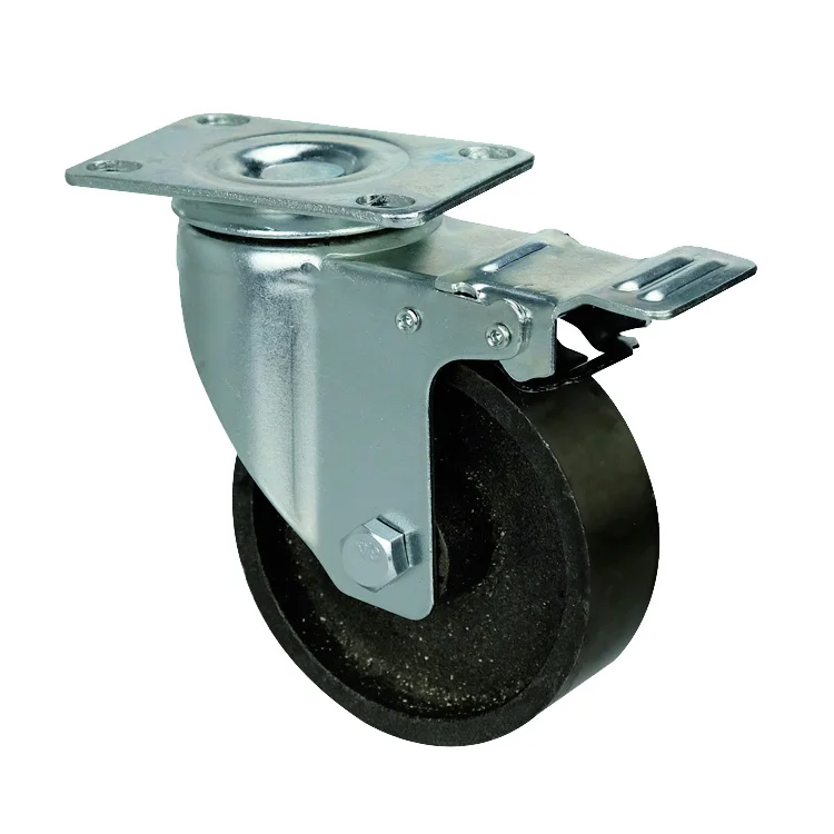 Heavy duty  steel furniture castors Antique Furniture Cast iron Caster wheels