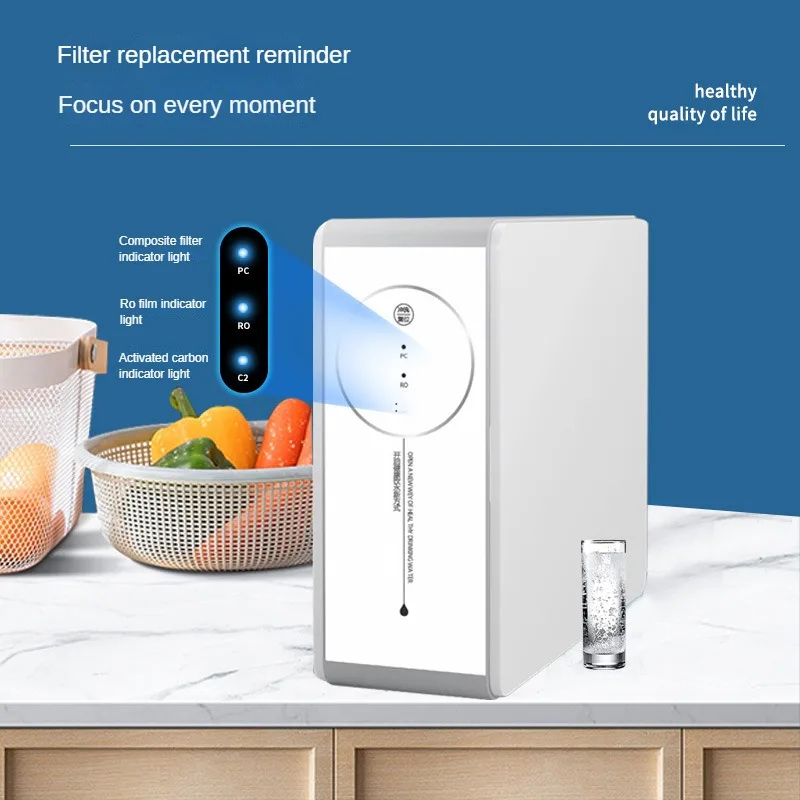 High Flow Alkaline 5-Stage Tap Water Purifier for Home Use 400 500GPD Filter Under Sink Reverse Osmosis Water Purifier