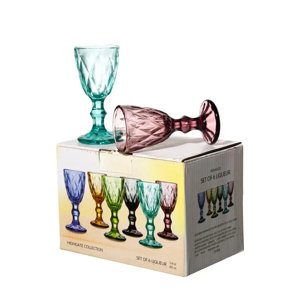 Samyo Wholesale Machine Pressed Novelty Colored Wine Glass