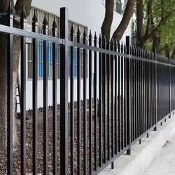 Decorative Low Price High Quality ISO9001Home Garden Wrought Iron Fence Metal Steel Fence