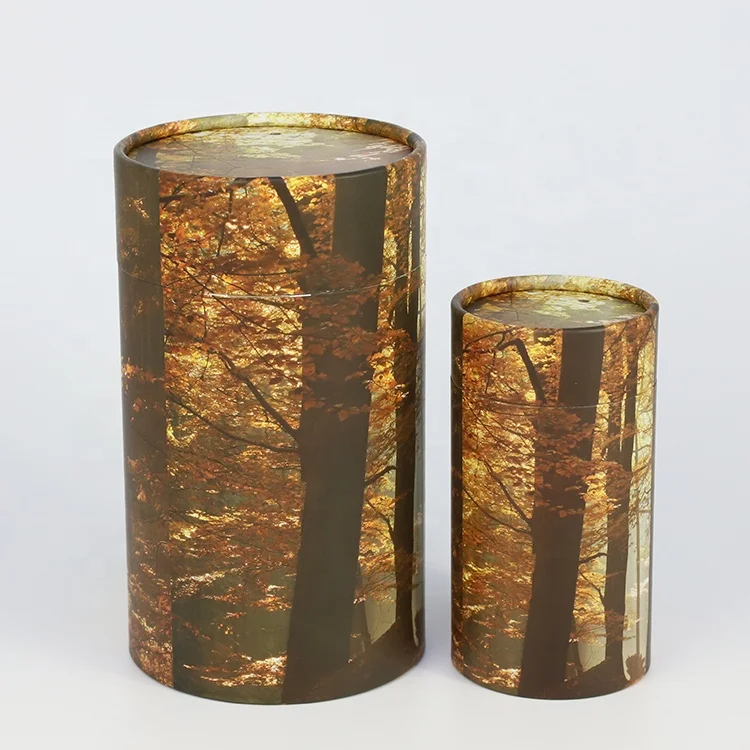 Biodegradable animal casket and coffin pet ash scatter tubes urns funeral supplies paper scattering tubes cremation