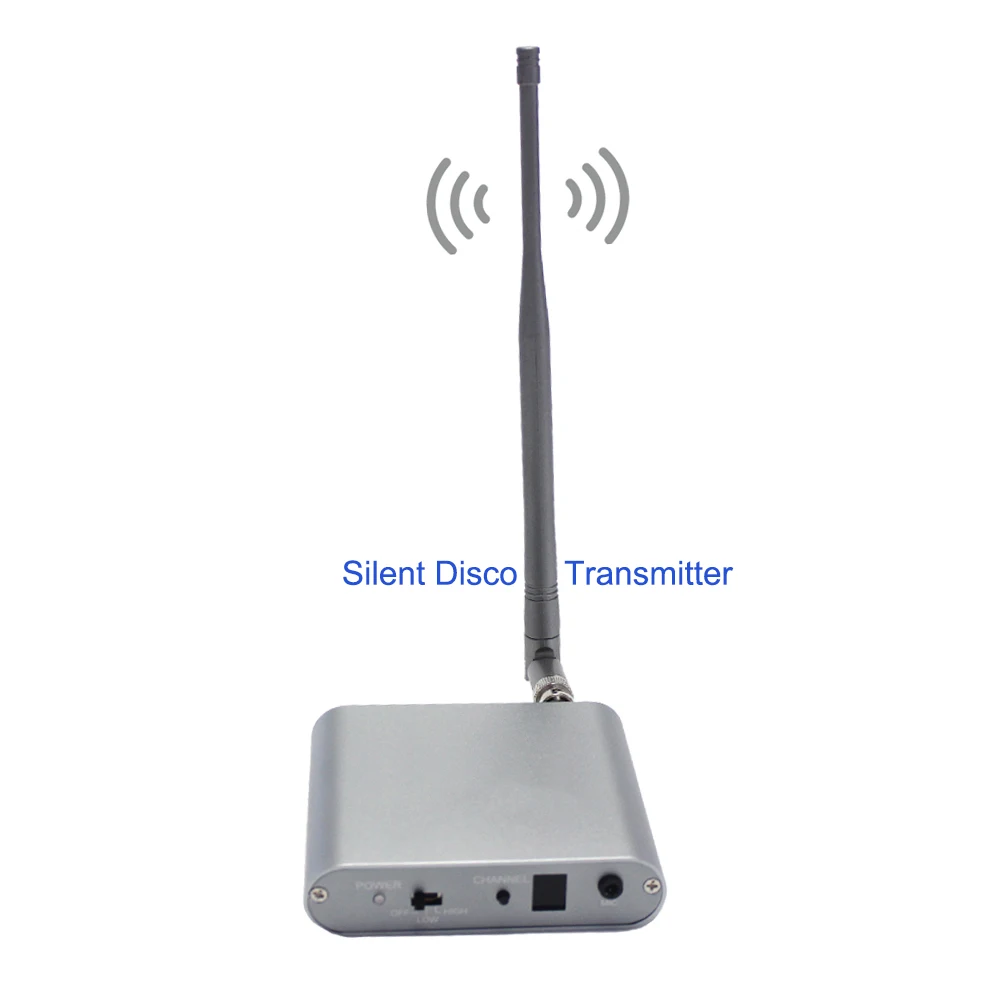 500 Meters Rechargeable Multi Channel RF HiFi Silent Disco Transmitter