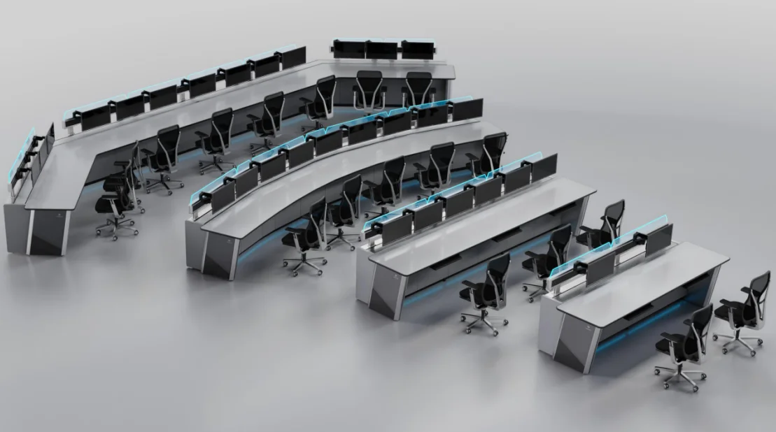 kesino wholesale high-end multi-position ergonomic operator control room command center console