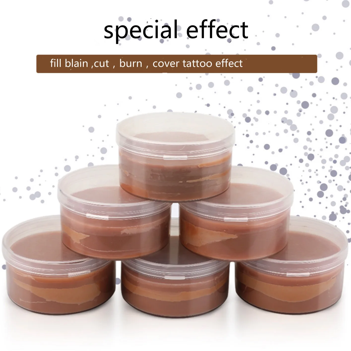 
wholesale custom makeup skin wax face and body painting supplies fancy waterproof halloween makeup with tin box 