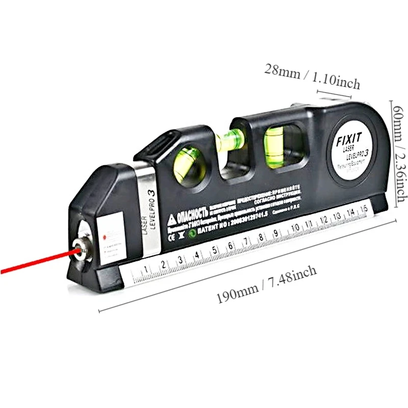 3 in 1 High Precision Infrared Laser Levels With bracket  Optical Instruments Renovation Measurement and Construction Tools