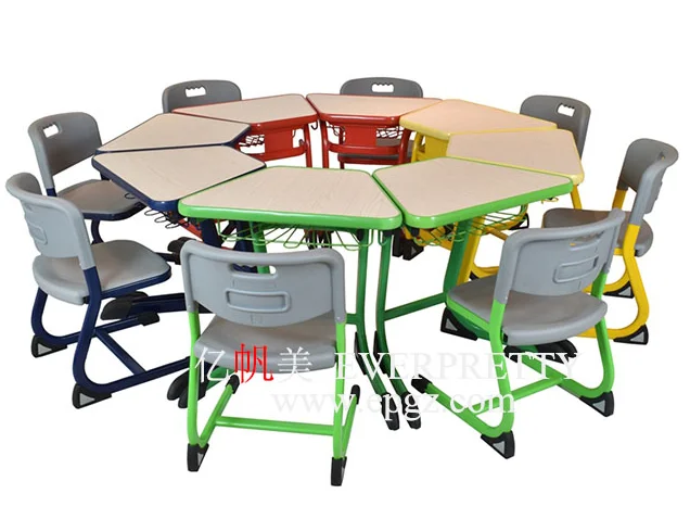 School Sets Children Furniture Kindergarten Preschool Nursery Schppl Classroom  Child Study Table and Chairs