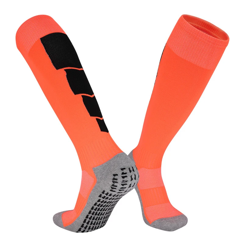 Football socks for men and women, thick towel bottom, anti slip high tube, professional and practical sports football socks