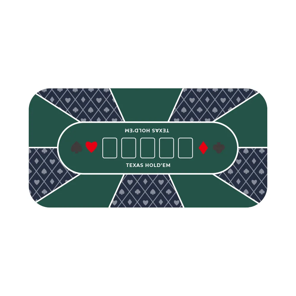 Smooth & Easy Cleaning Poker Table Mat Non-Slip Rubber Poker Mat for Blackjack, Casino, Gambling Game
