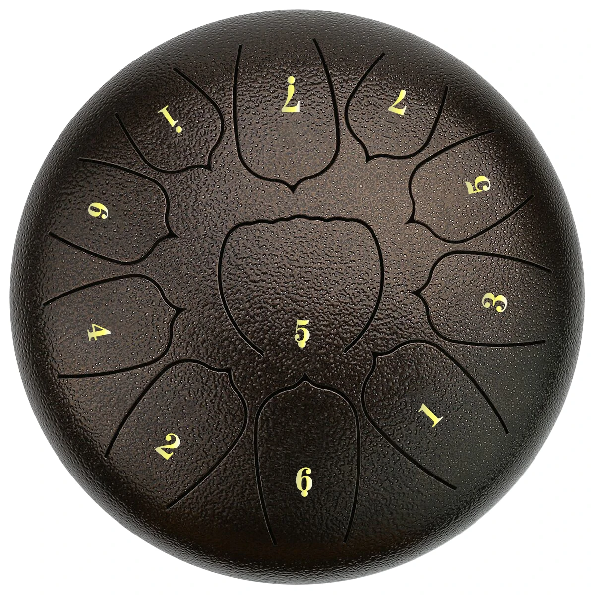 
customized steel tongue drum 10 inch 10 notes with musical scale 