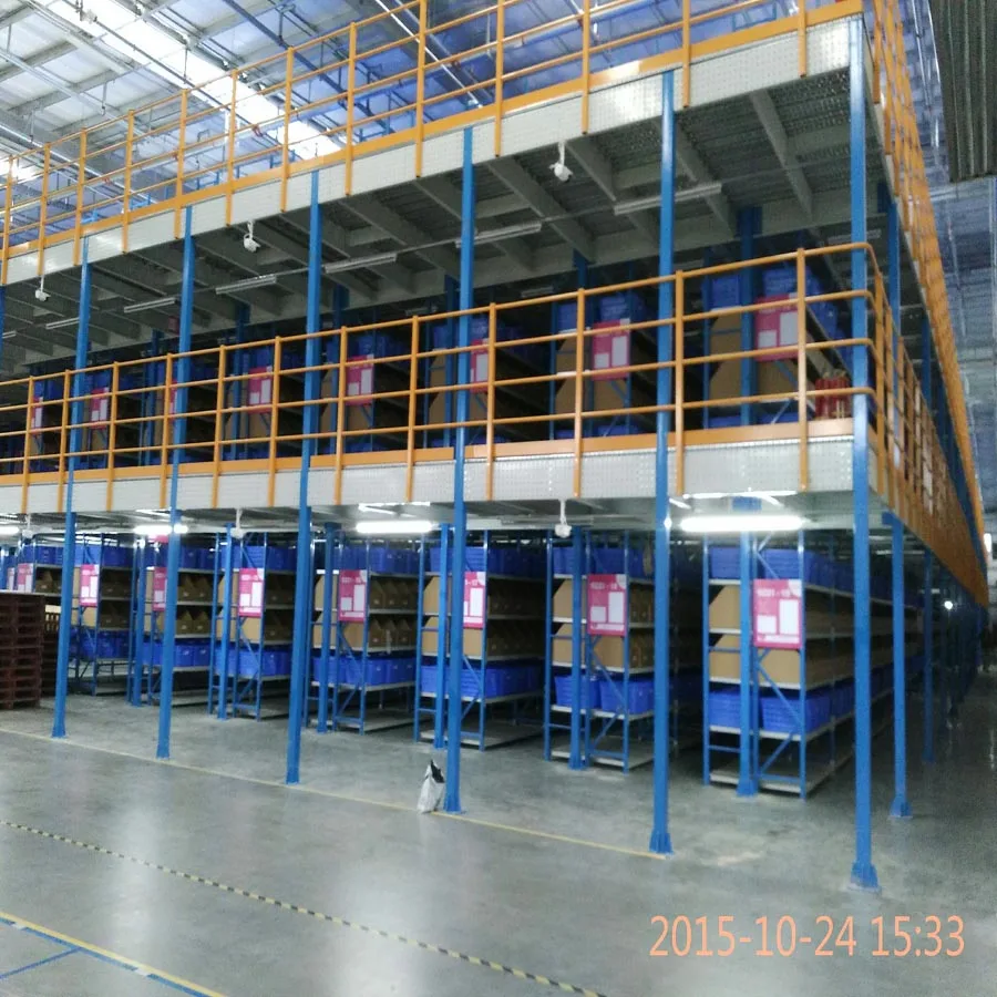 Стальная металлическая платформа высокой емкости, стеллаж для поддонов с мезонином, стальная конструкция для хранения