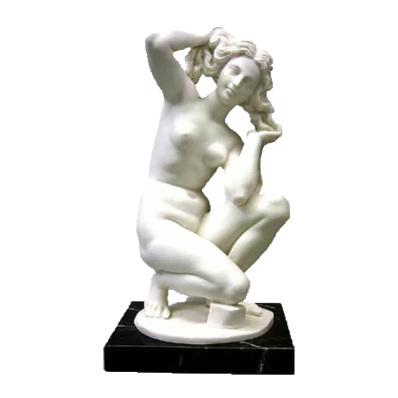 Фабрика Shengye ручная резьба натуральный мрамор в натуральную величину Римская Статуя Женская Белая Мраморная обнаженная женская каменная скульптура