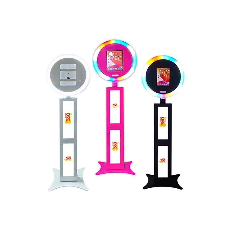 11 Inch Ipad Photo Booth Shell Ring Light Photo Booth Ipad White 9.7inch Selfie Station Photo Booth Simple With Printer Ipad Lcd