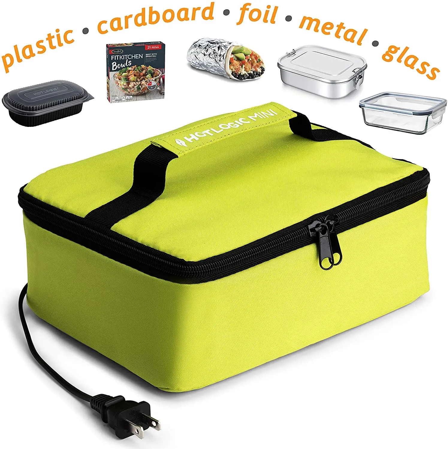 Min Portable 12V Heating  Lunch Bag Portable Food Box for Meals Reheating Thermal Bag With DC Adapter