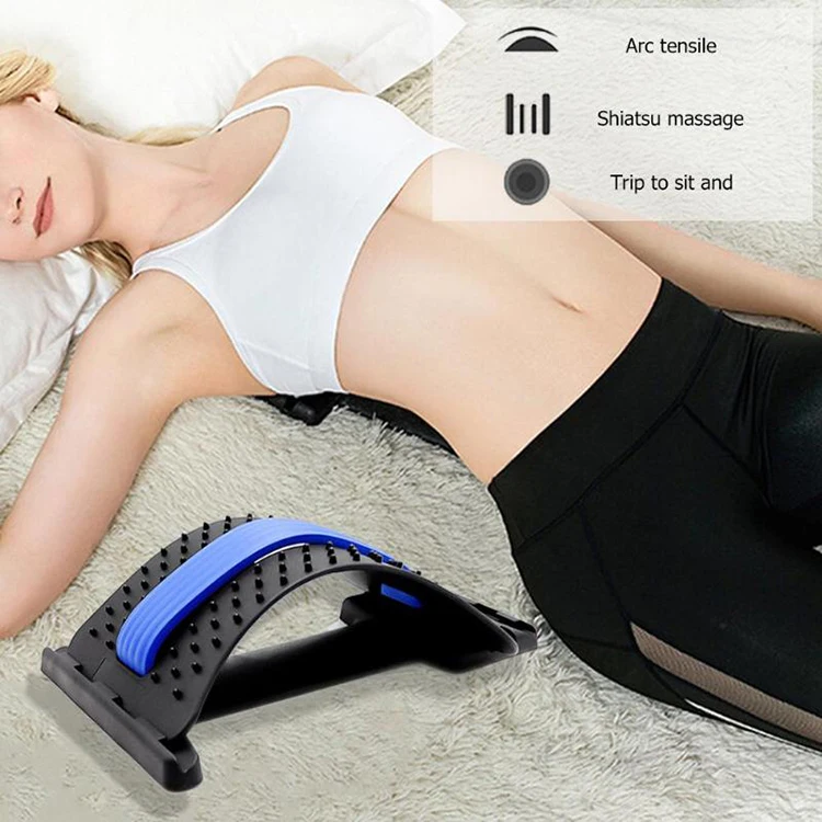 Lower Back Pain For Pain Relief Stretcher Body Waist Massage Muscle Stretcher Lumbar Back Pain Relief Device Massager