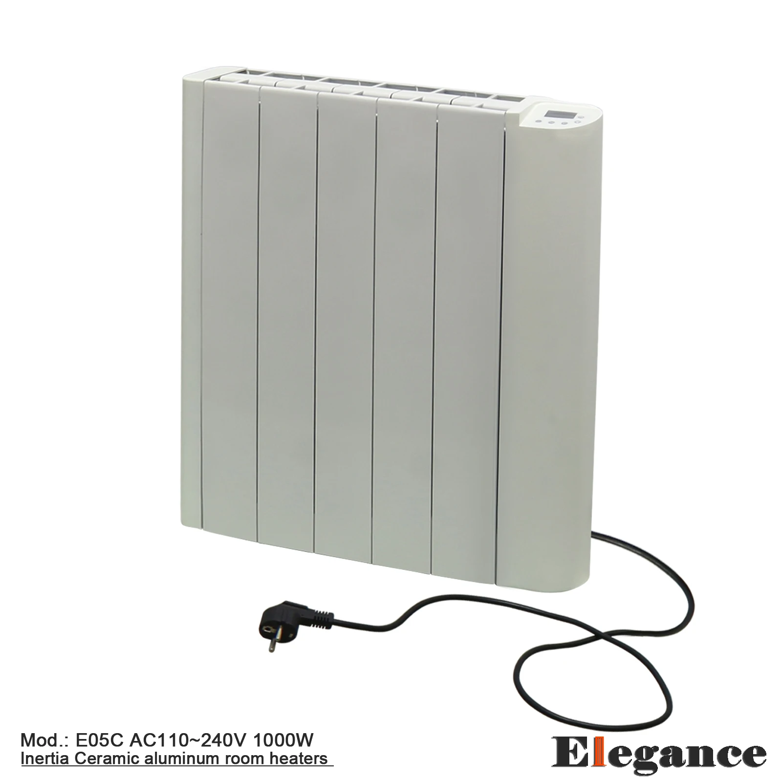 Ceramic resistance with high thermal inertia heating electric convector LCD display ceramic aluminum room heater