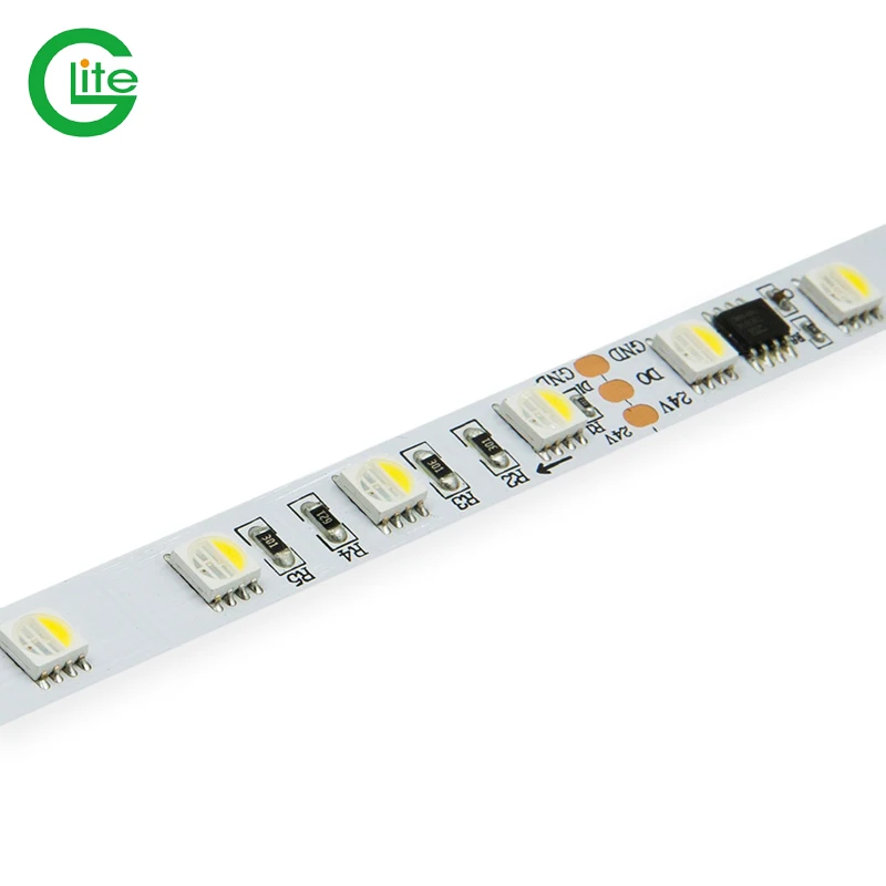Glite Good Price Digital TM1814 RGBW 60LEDs/m DC24V IP20 LED strip for Bars and KTV