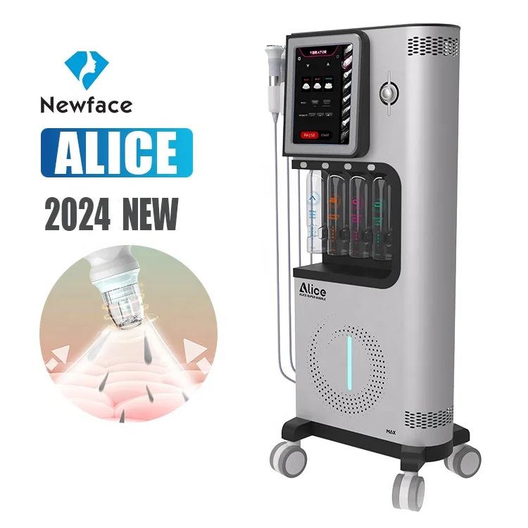 NewFace 2024 Hydration Alice Super Bubble Water Spa Face Skin Care Acne Treatment Wrinkle Removal Salon Beauty Facial Machine