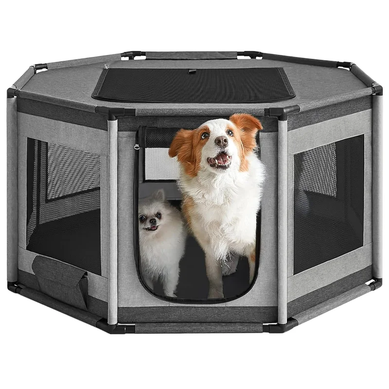 High Quality Oxford Fabric Portable Foldable Travel Dog House Collapsible Pet Playpen Solid Style Sport Design for Small Animals