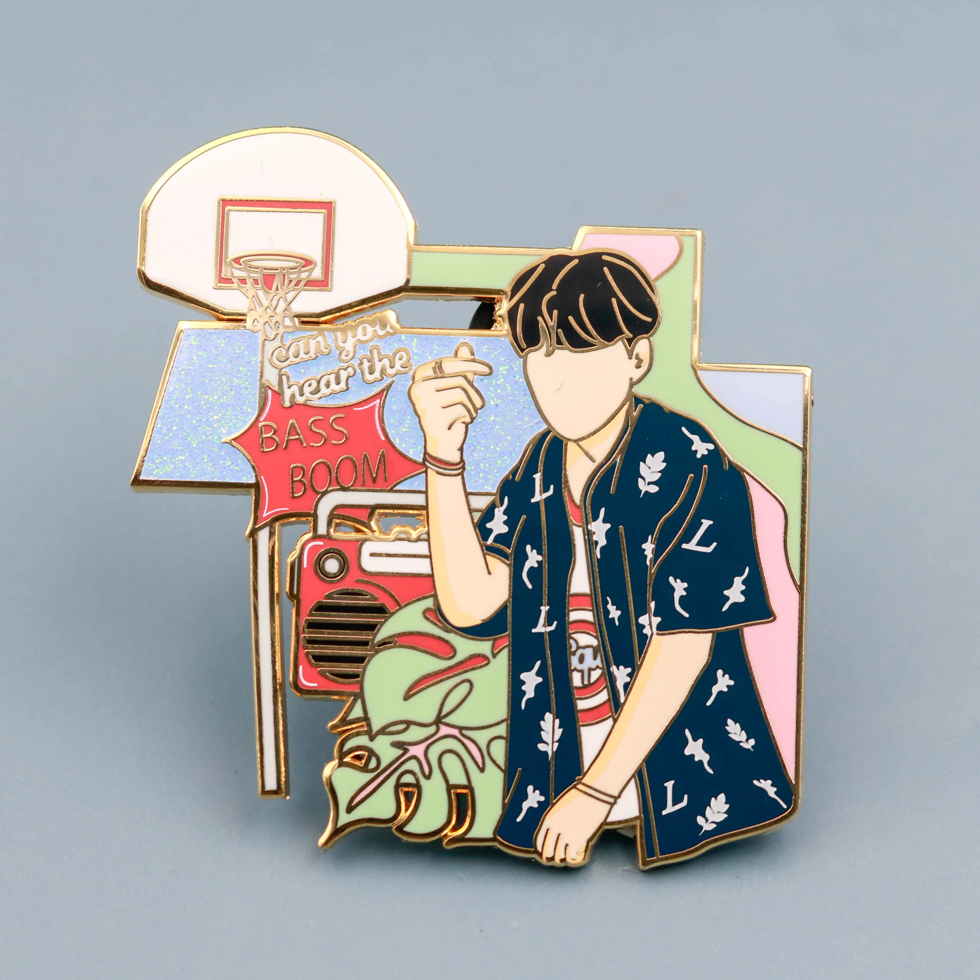 Kunshan Krell Custom Metal Lapel Pin Badge Kpop Custom Hard Enamel Pin