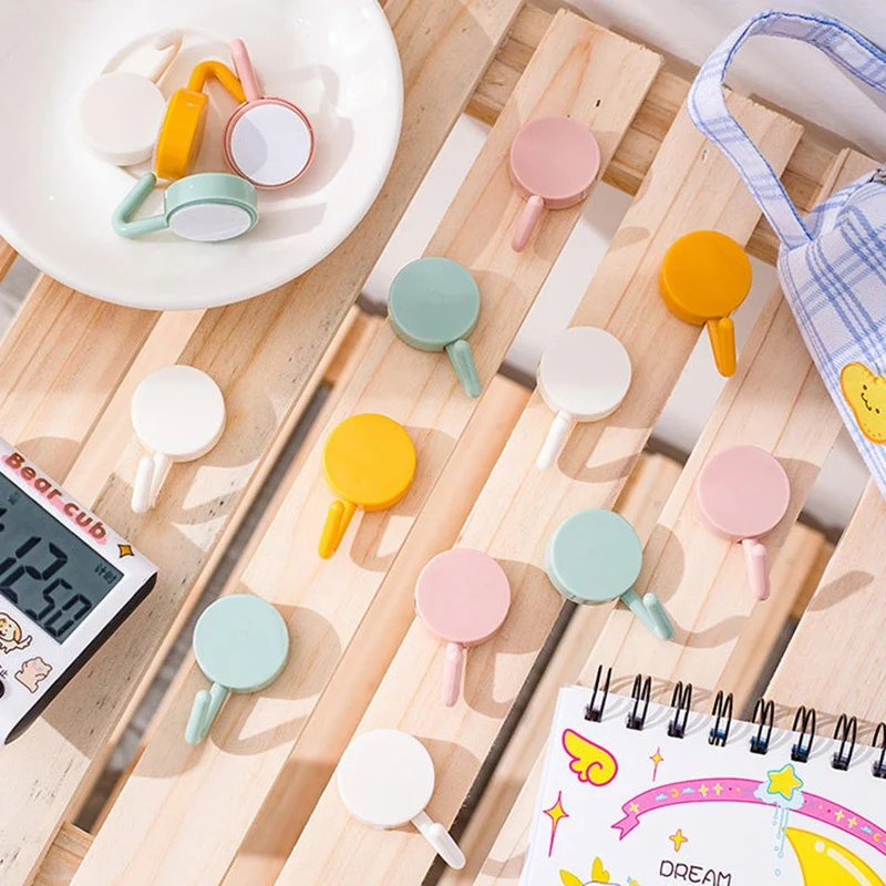 Bverionant Wholesale ABS Material Storage Hanger Rack Double Sided Adhesive Wall Hook