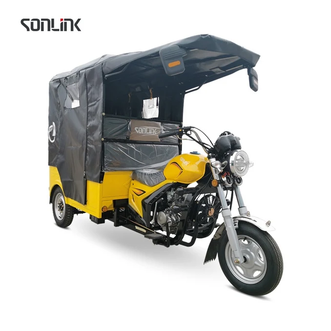 SONLINK  Factory Direct Sales Opened Closed For Passengers 150cc Motorized 3 Wheels Tuk-tuk Tricycle bajaj tricycle manufacturer