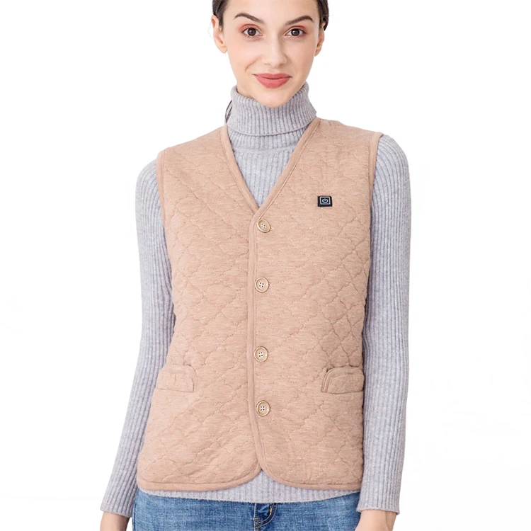 5 зоны аккумуляторная батарея с электрическим подогревом Женская легкий жилет топления длинноволновой части без батарейный блок