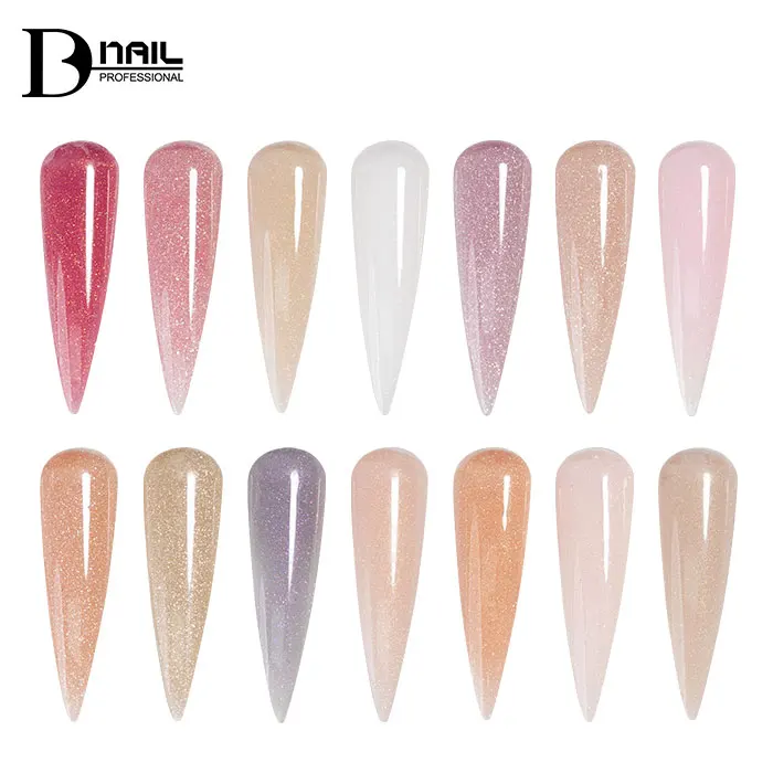 ICE NOVA Professional Building Gel Polish Extension Acrylic Nails 60ml Hema Free Glitter Gel Colors Acrylic Nails