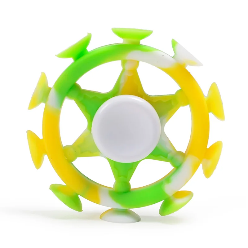 Hot Sale Wholesale New arrival Suction Cup Fidget Flying Spinner Toys