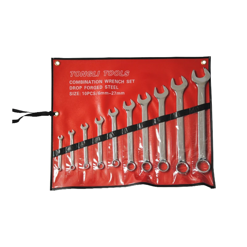 Low price black colour coded sae car tools wrench set