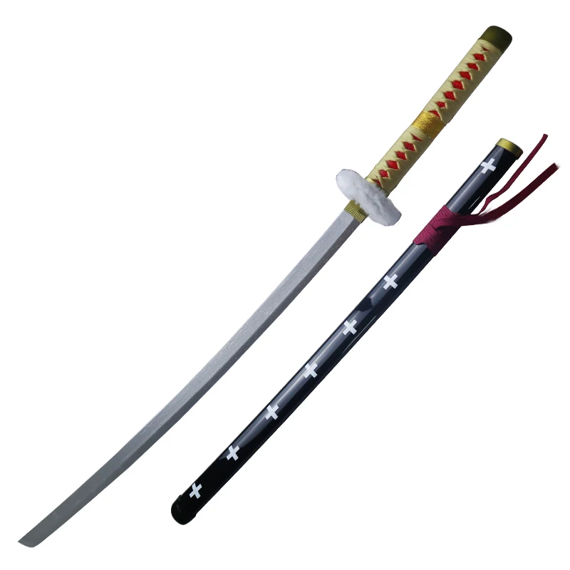 Red doctor cosplay demon slayer Katana toys Wooden sword Halloween props 104cm