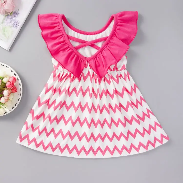 
Summer newborn 3years girl baby smocked dress A line sleeveless infant dress for wholesale 