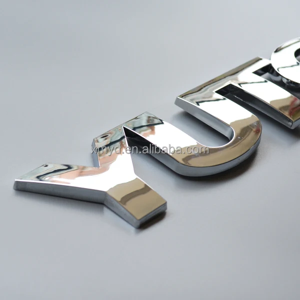 Custom 3D Chromed ABS Car Badge Emblems Car Auto Body Sticker