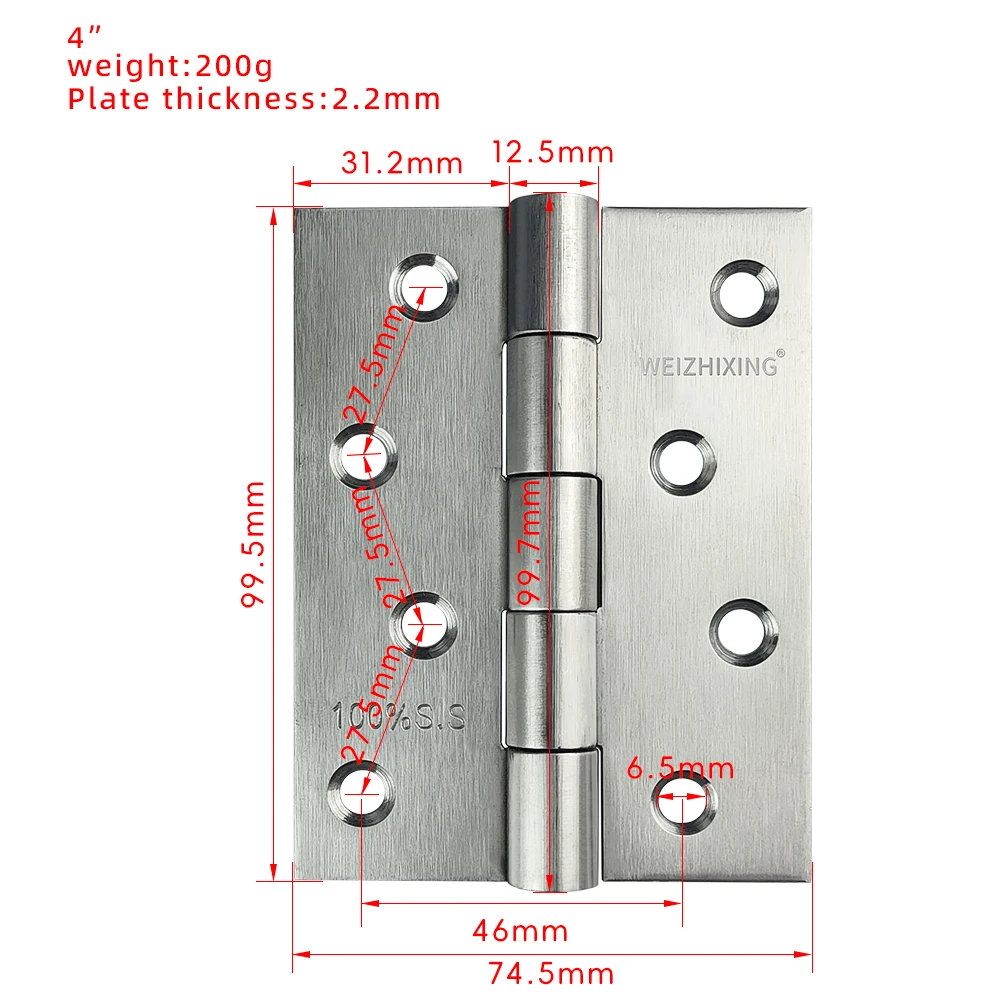 New Arrival India Bangladesh Hot Sale Stainless Steel Heavy Duty Door Window Pivot Door Hinge 3 Inch Welding Wooden Door Hinges