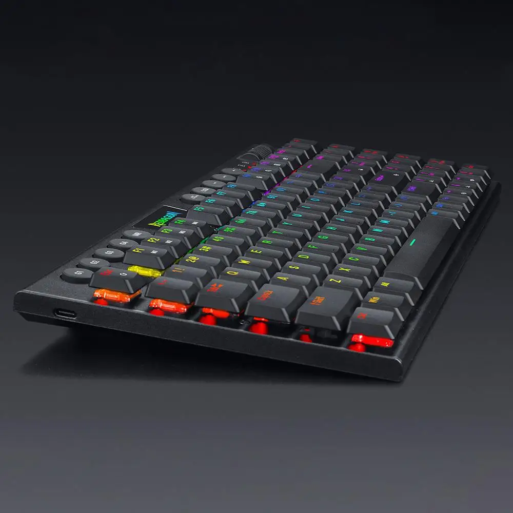 Redragon K625P-KBS Yi Pro Wireless Tri-Mode RGB Backlight Blue Switch Computer Number Mechanical Keyboard