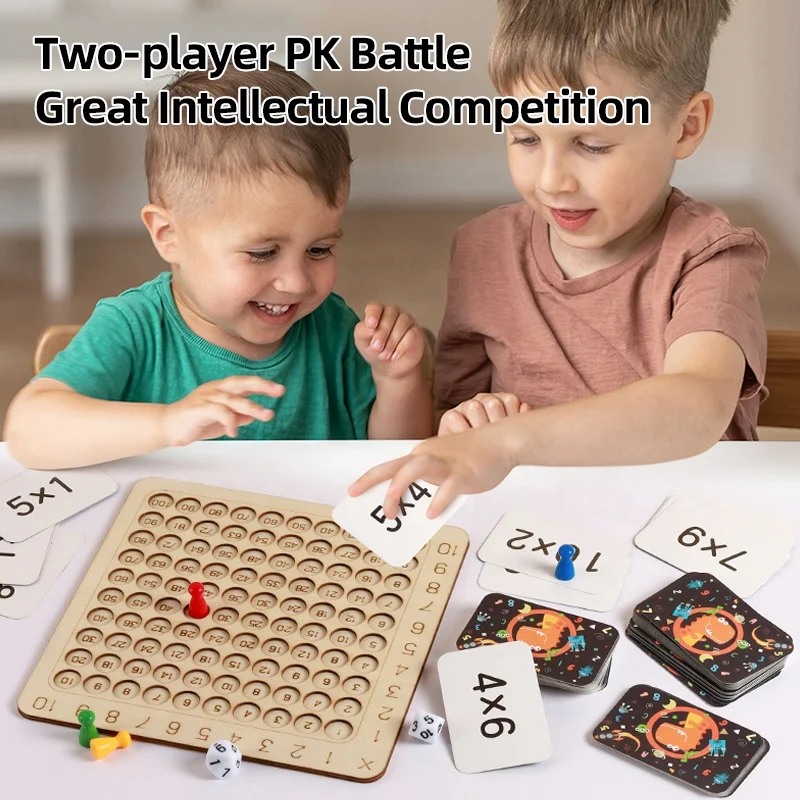Kids Early Education 99 Multiplication Tables Primary School Puzzle Ninety-nine Multiplication Arithmetic Table Board Game Toys