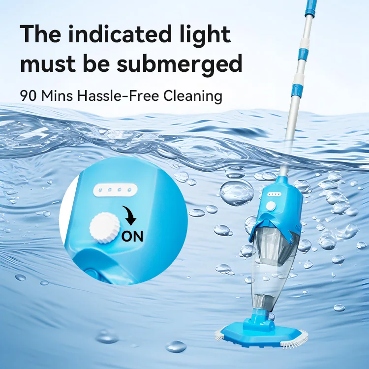 Powerful Suction Cordless handheld Rechargeable Electric Vacuum Cleaner for Above Pools and Hot Tubs