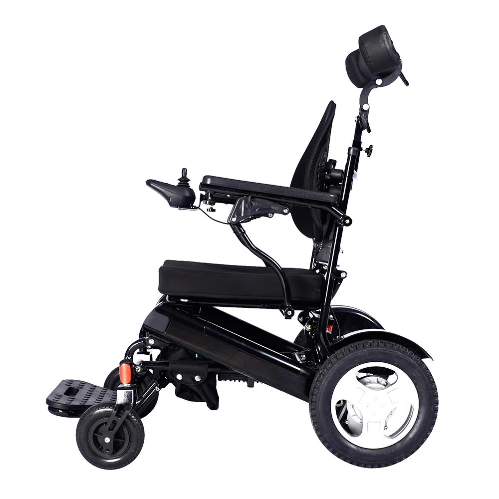 2021 New product lightweight & foldable travelling motorized wheelchair for grandma