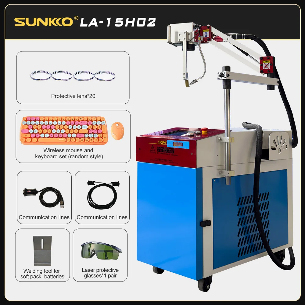 1500W Handheld Downward Pressure Type Cantilever Laser Welding Machine For Lithium Battery Packing Battery Welder
