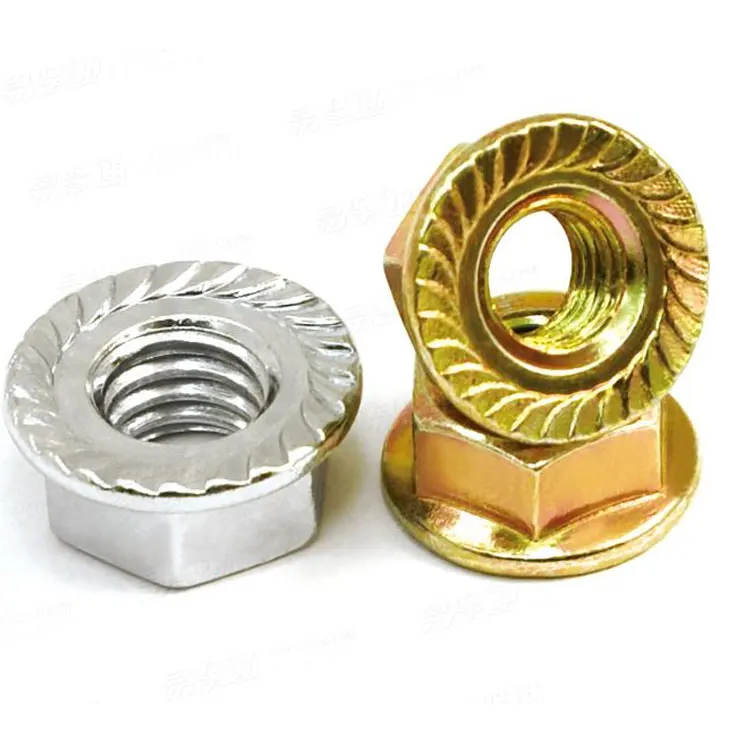 Din 6923 Carbon Steel Galvanized Black Self Locking Bolts And Nuts Barrel Screw Wing Bolts Hexagon Flange Nuts