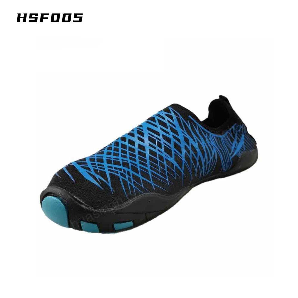 LXG,swimming gym easy wear quick-drying function shoes anti-slip rubber outsole blue color water shoes HSF005