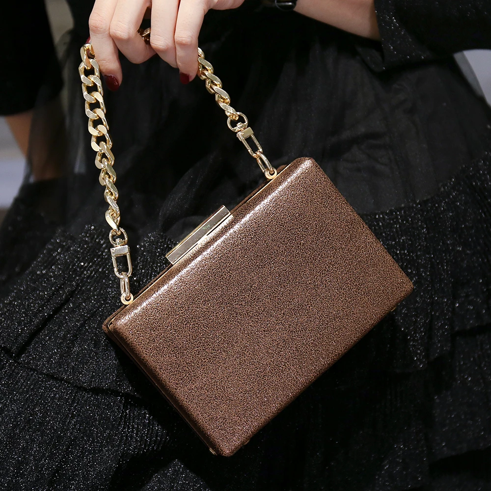New design temperament european style banquet party women handmade leather clutch