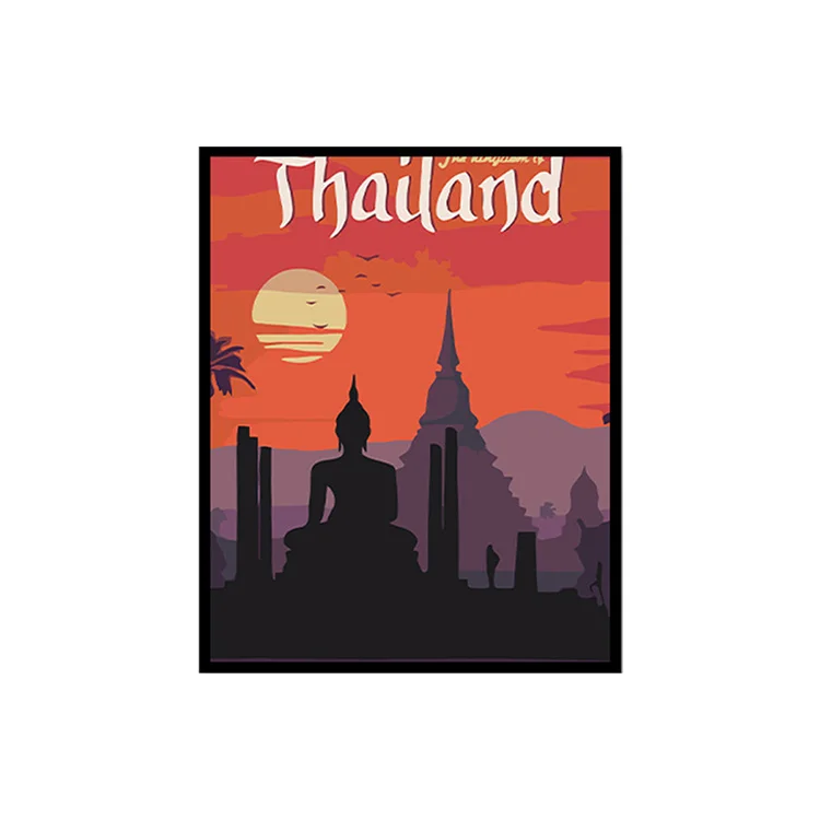 Wholesale China Supplier City Scenery Tourism Diy Oil Paintings Decorate