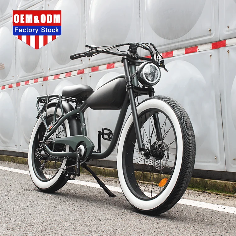 Oem/Odm Ebike Factory E Bike Vintage Electric Fat Tire Bike Retro Ebike Cafe Racer City Coco Harle y Electric Fat Tire Bike